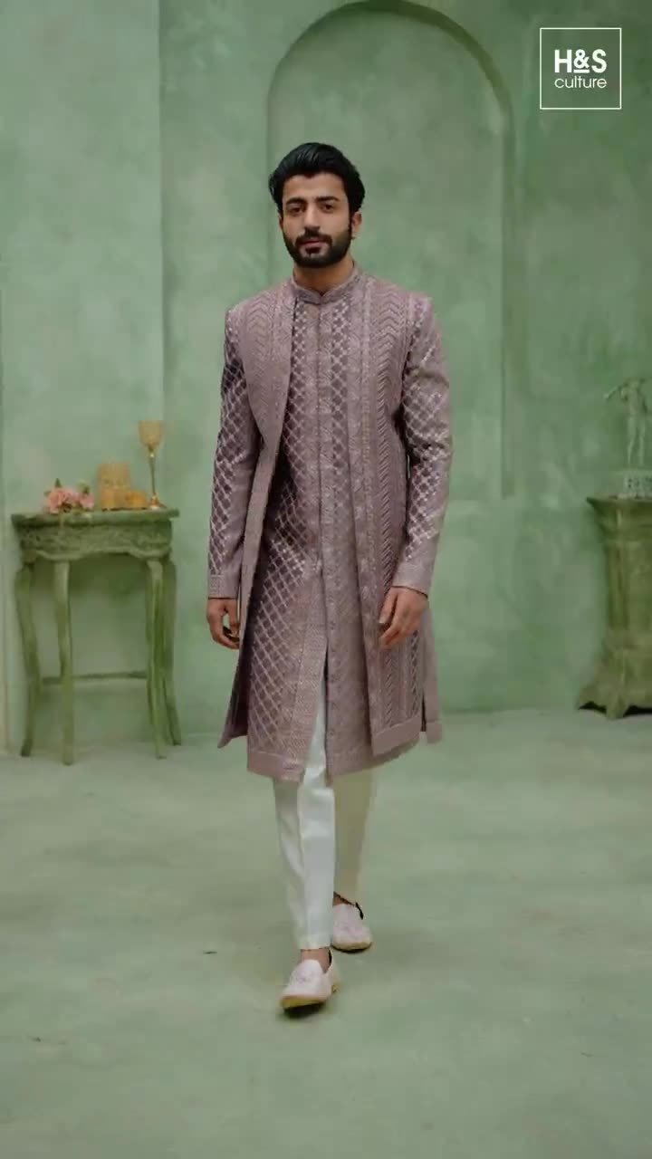 Kurta jacket set styled in the house